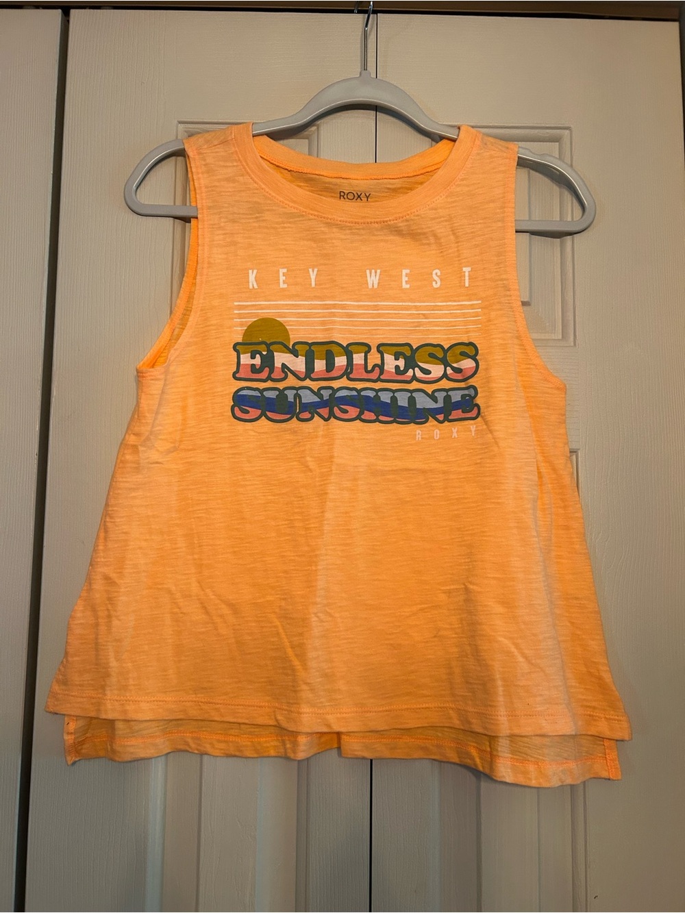 Roxy womens Orange 'Endless Sunshine' Graphic Tank